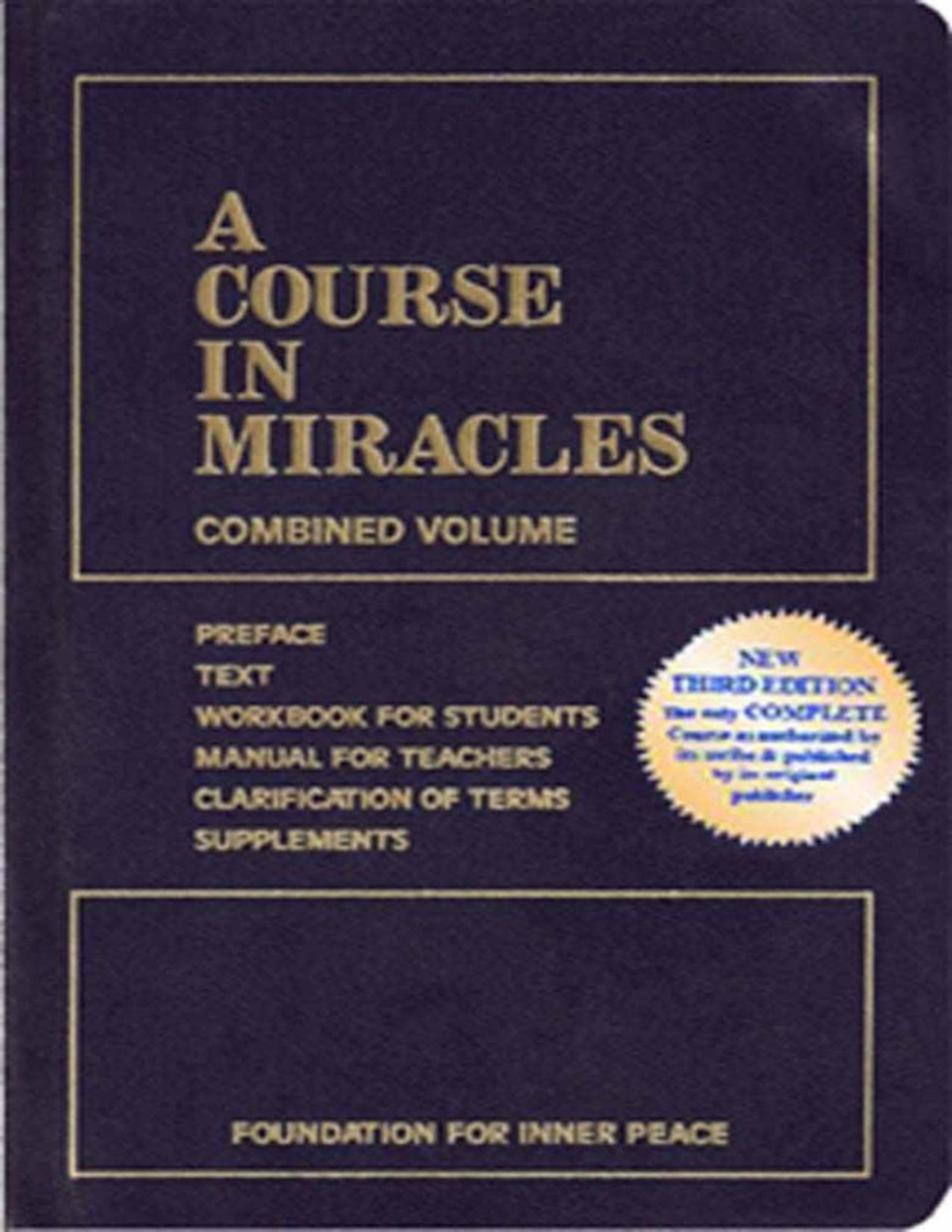 A Course In Miracles Combined Volume 3e Helen Schucman