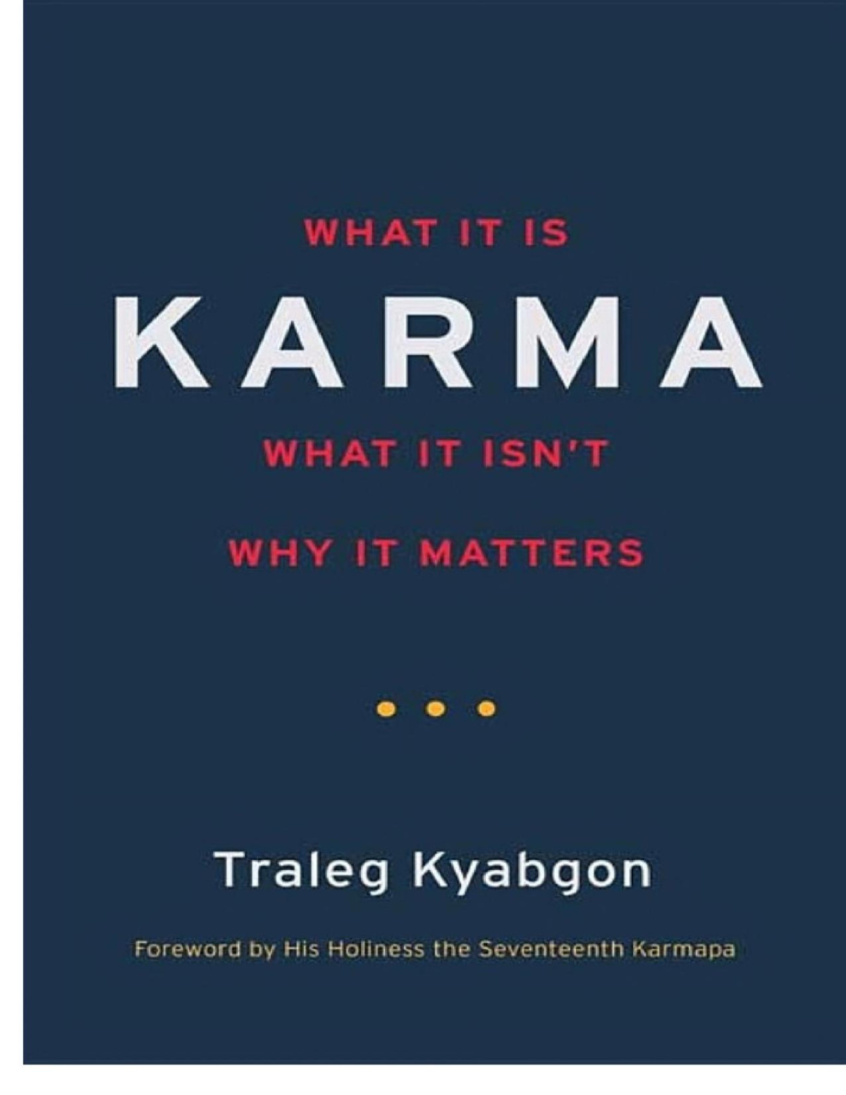 Karma Traleg Kyabgon