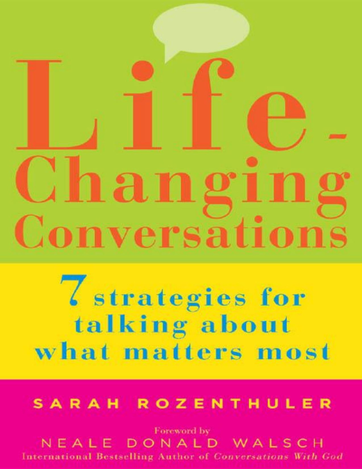Lifechanging Conversations Sarah Rozenthuler