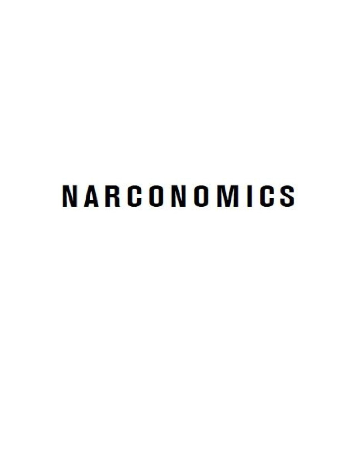 Narconomics How To Run A Drug Cartel Tom Wainwright