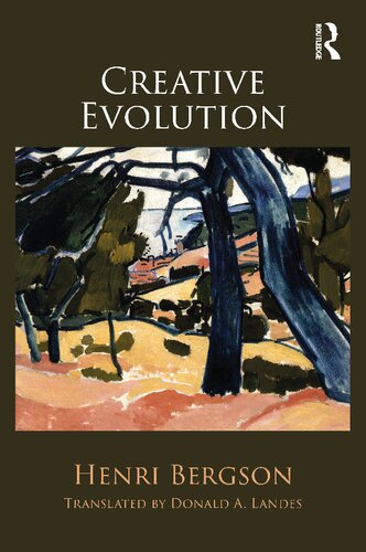 Creative Evolution Henri Bergson