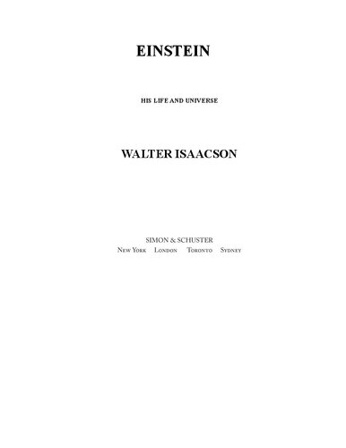 Einstein His Life And Universe Walter Isaacson