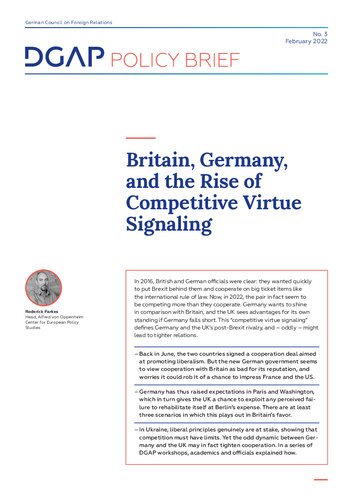 Britain Germany And The Rise Of Competitive Virtue Signaling Roderick Parkes