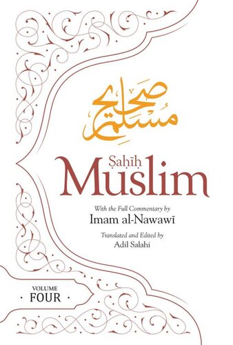 Sahih Muslim Volume Four Imam Abulhusain Muslim