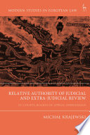 Relative Authority Of Judicial And Extrajudicial Review Eu Courts Boards Of Appeal Ombudsman 1st Edition Michal Krajewski