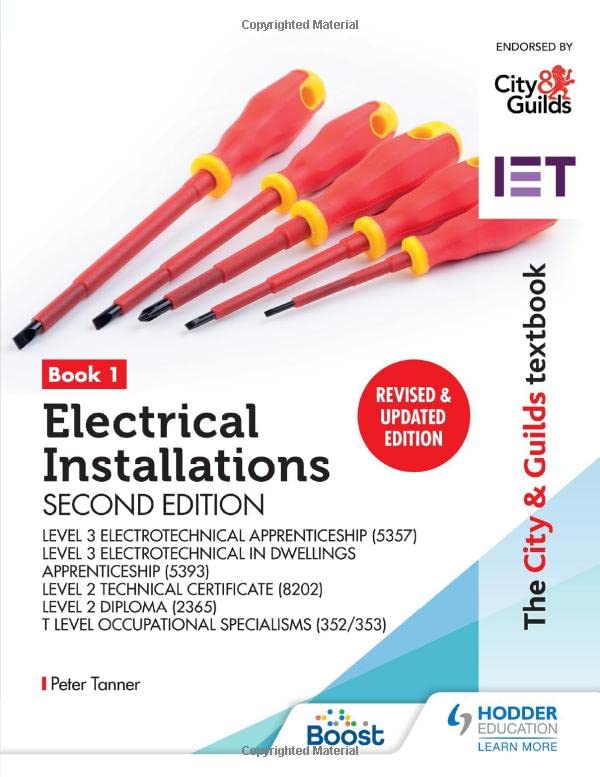 The City Guilds Textbook Book 1 Electrical Installations 2nd Edition 2nd Peter Tanner