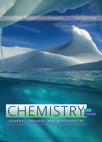 Chemistry For Today General Organic And Biochemistry 9th Edition Spencer L Seager