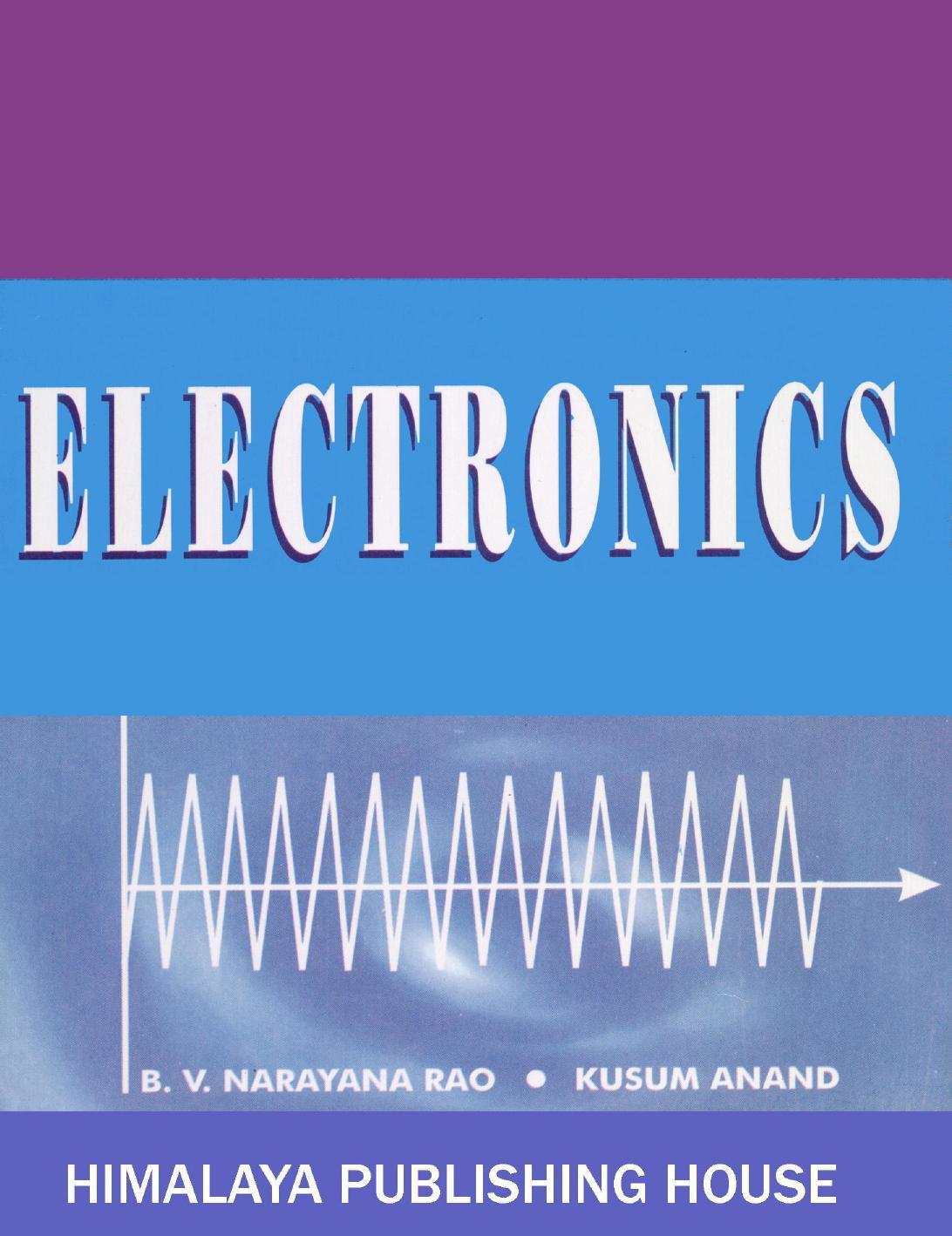 Electronics 2nd Edition B V Narayana Rao