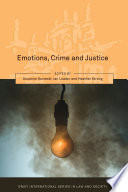Emotions Crime And Justice 1st Edition Susanne Karstedt Ian Loader
