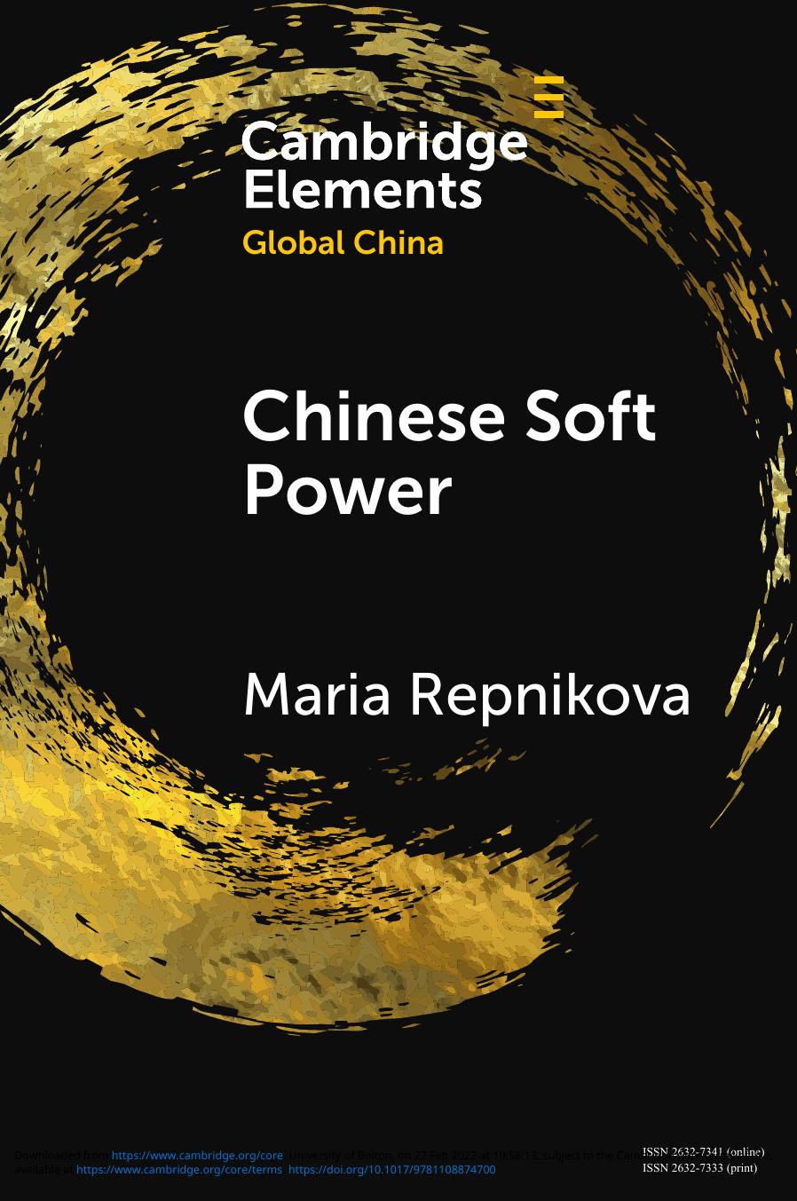 Chinese Soft Power Maria Repnikova