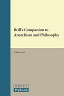 Brills Companion To Anarchism And Philosophy Nathan J Jun