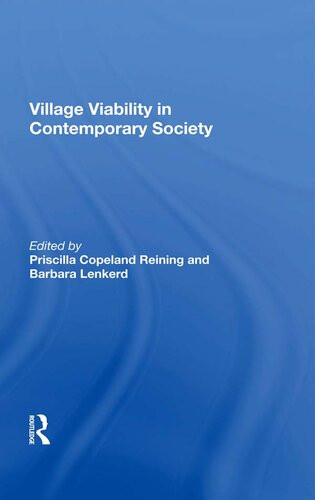 Village Viability In Contemporary Society Priscilla Copeland Reining