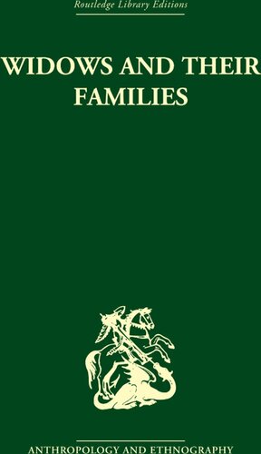 Widows And Their Families Peter Marris