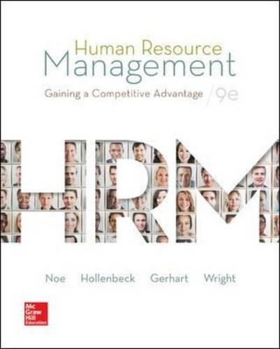 Human Resource Management 9th Edition John Hollenbeck Patrick Wright