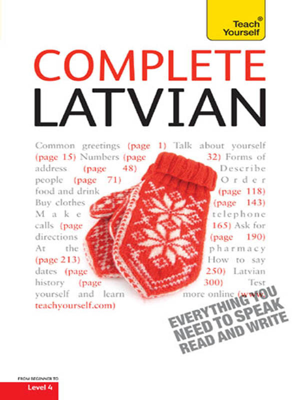 Complete Latvian Teach Yourself Terze Svilane Bartholomew