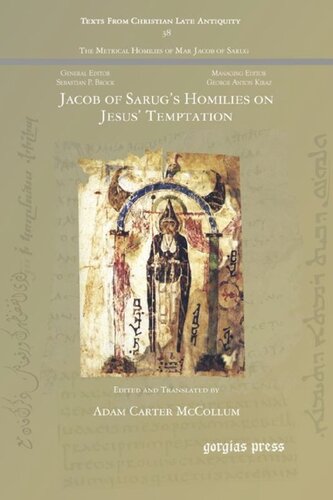 Jacob Of Sarugs Homilies On Jesus Temptation Adam Mccollum