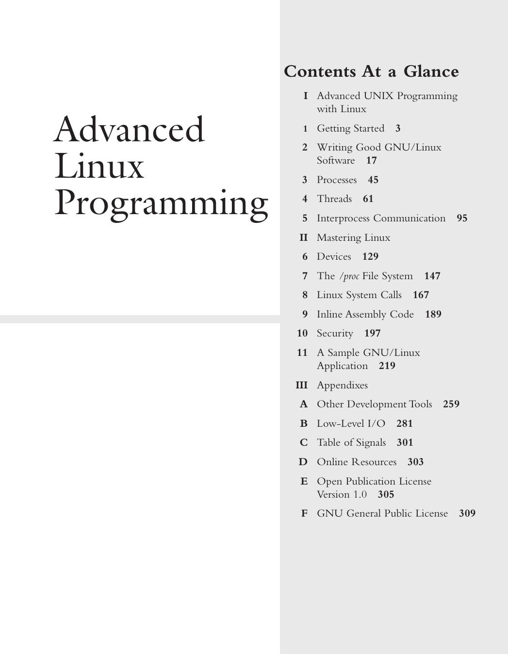 Advanced Linux Programming 1st Edition Mark Mitchell Jeffrey Oldham