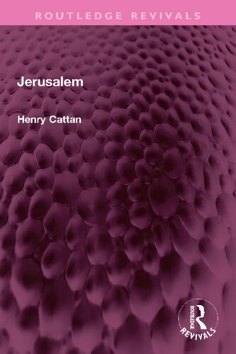 Jerusalem Henry Cattan