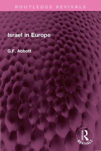 Israel In Europe Gf Abbott