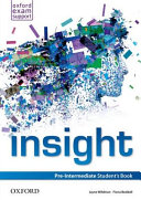 Insight Preintermediate Student Book 1st Edition Jayne Wildman