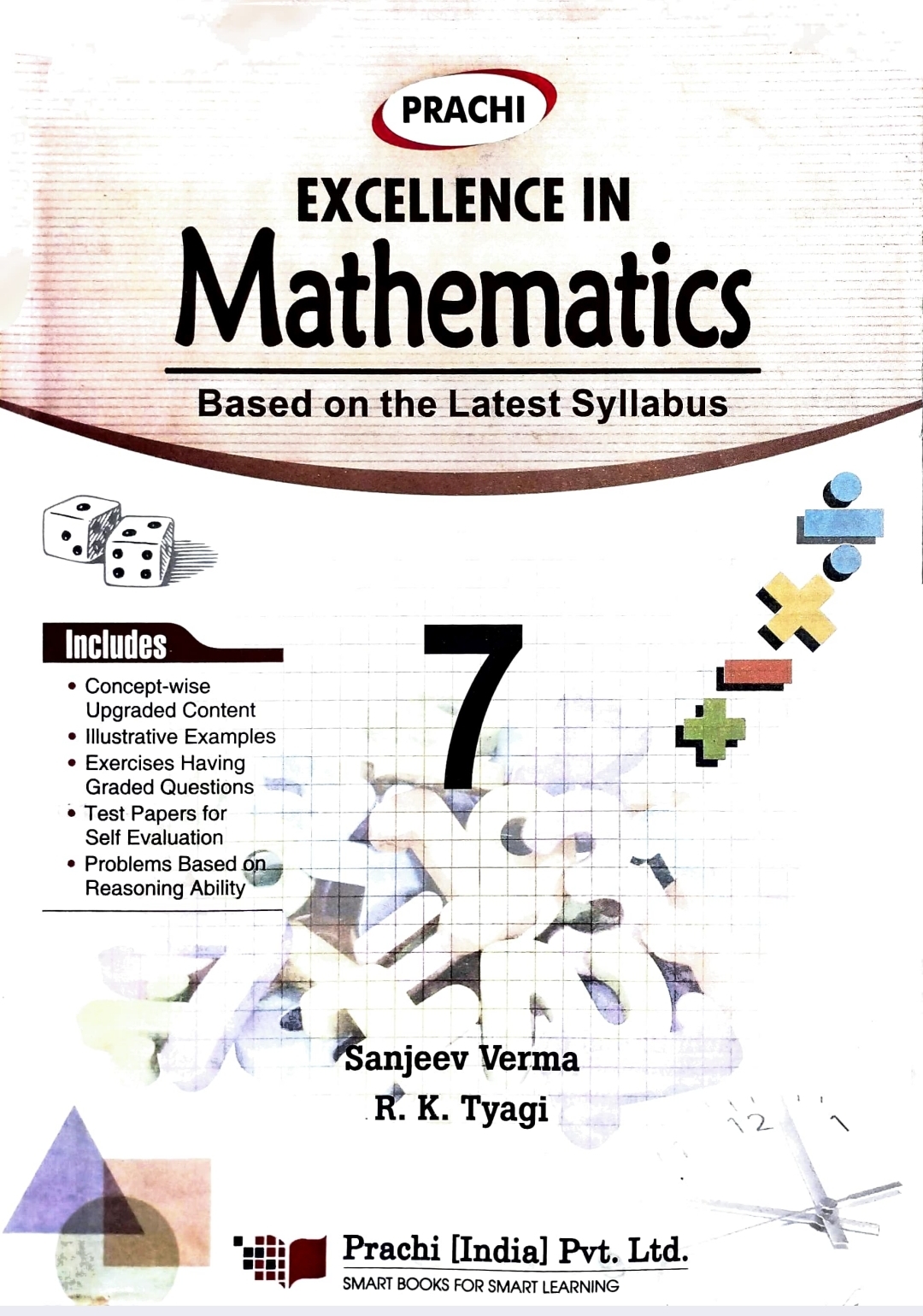 Prachi Excellence In Mathematics For 7 Based On The Latest Syllabus 2022th Edition Sanjeev Verma