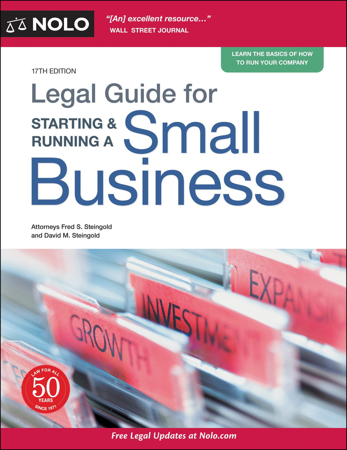 Legal Guide For Starting Running A Small Business 17th Edition 17th Fred S Steingold