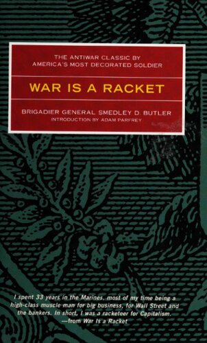 War Is A Racket Smedley Darlington Butler