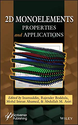 2d Monoelements Properties And Applications 1st Edition Inamuddin