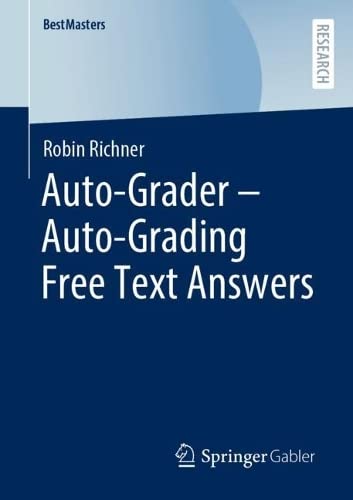 Autograder Autograding Free Text Answers Robin Richner