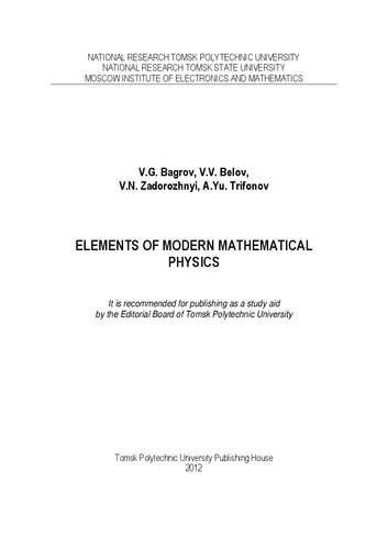 Elements Of Modern Mathematical Physics Bagrov Vg Belov Vv