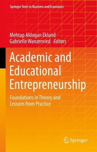 Academic And Educational Entrepreneurship Mehtap Aldogan Eklund