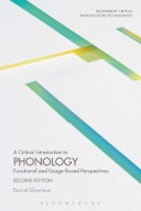 A Critical Introduction To Phonology Functional And Usagebased Perspectives Daniel Silverman