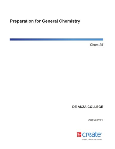 Preparation For General Chemistry