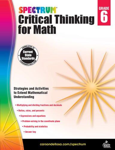 Spectrum Critical Thinking For Math Grade 6 Spectrum