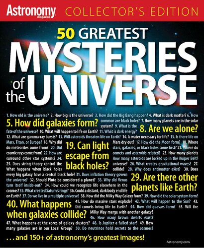 50 Greatest Mysteries Of The Universe David J Eicher