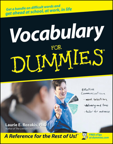 Vocabulary For Dummies Laurie E Rozakis