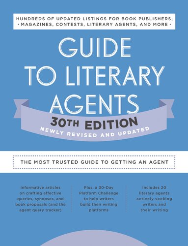 Guide To Literary Agents 30th Edition Robert Lee Brewer