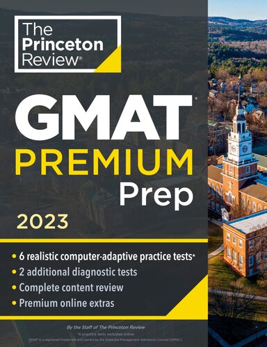 Princeton Review Gmat Premium Prep 2023 6 Computeradaptive Practice Tests Review Techniques Online Tools The Princeton Review