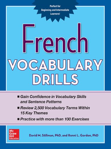 French Vocabulary Drills Ronni L Gordon