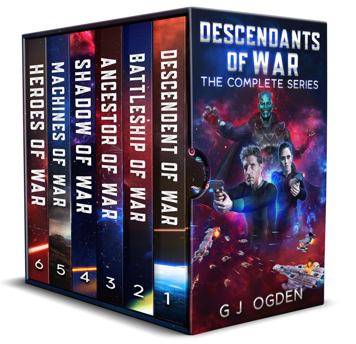 Descendants Of War The Complete Series Space Opera Military Science Fiction G J Ogden