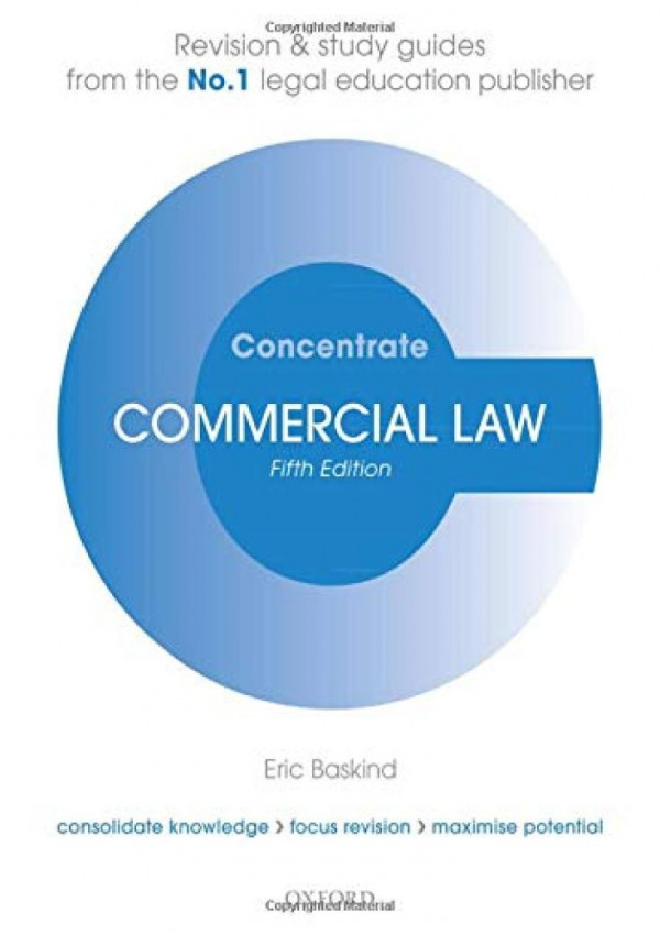 Commercial Law Concentrate 5th Edition Eric Baskind