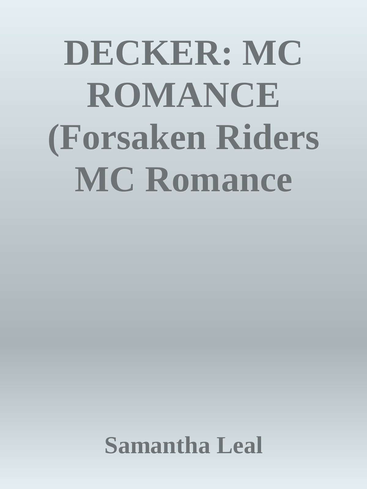 Decker Mc Romance Samantha Leal