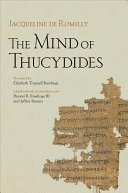 The Mind Of Thucydides Jacqueline De Romilly