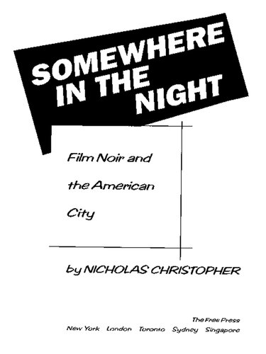 Somewhere In The Night Nicholas Christopher