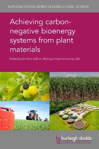 Achieving Carbon Negative Bioenergy Systems From Plant Materials Chris Saffron