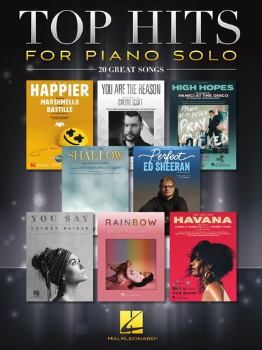 Top Hits For Piano Solo 20 Great Songs Hal Leonard Corp