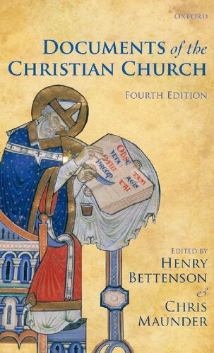 The Documents Of The Christian Church 4th Edition Henry Bettenson Editor