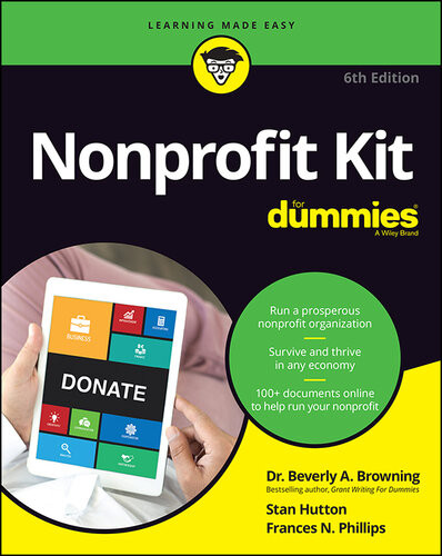 Nonprofit Kit For Dummies Beverly A Browning Stan Hutton Frances N Phillips