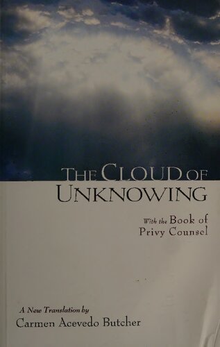 The Cloud Of Unknowing 1st Edition Carmen Acevedo Butcher