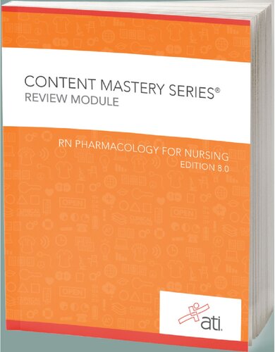 Rn Pharmacology For Nursing Review Module Edition 80 80 Ati Nursing Education